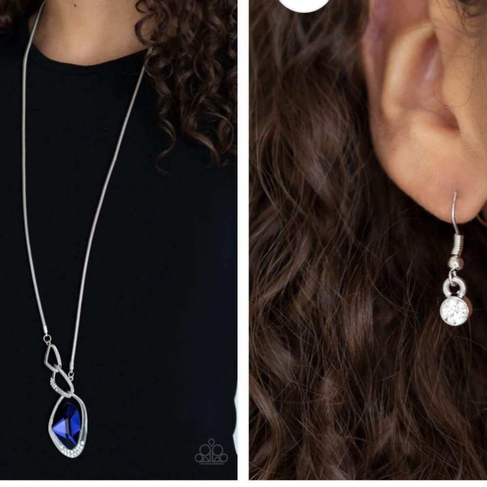 Nwt Blue paparazzi jewelery set